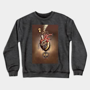 Steampunk mechanical heart Crewneck Sweatshirt